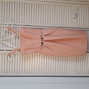 Antonio Melani Peach Pencil Pinup Belt Dress Size 0